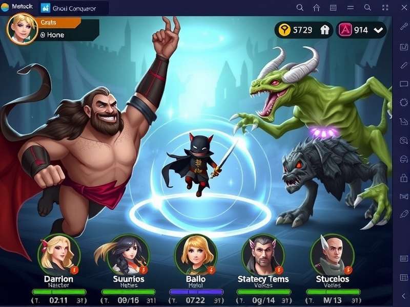 Ghoul Conqueror strategy guide showing team formations and combat tactics